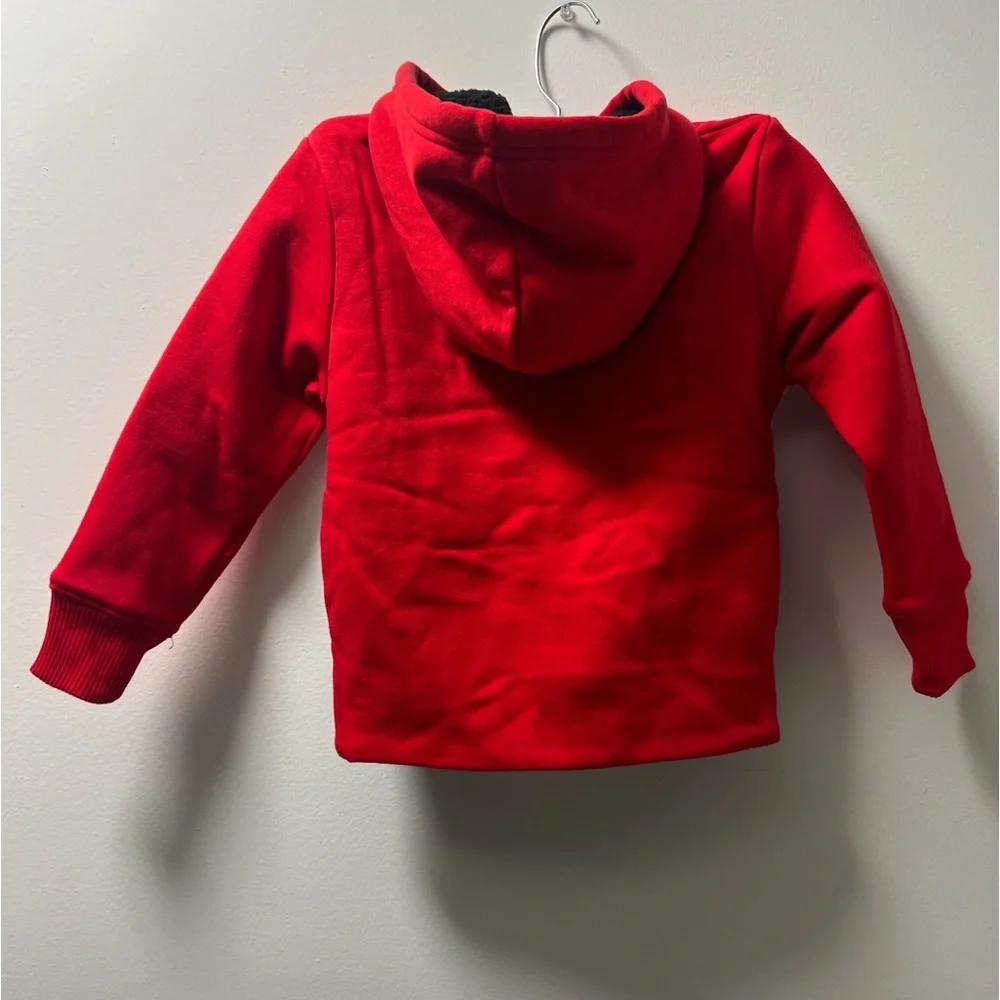 NEW The Children’s Place boys Colorblock Fleece Sherpa Lined Zip Up Hoodie
